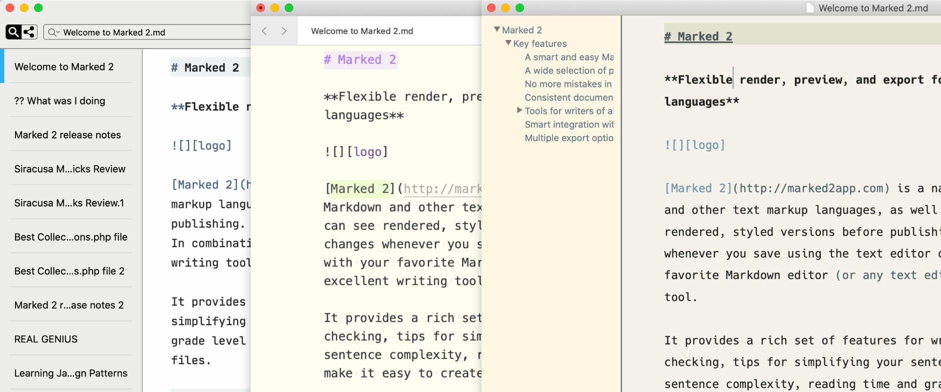 Editor screenshots